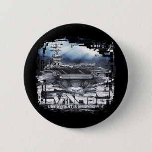 航空母艦ドワイトD.アイゼンハワーボタン 缶バッジ