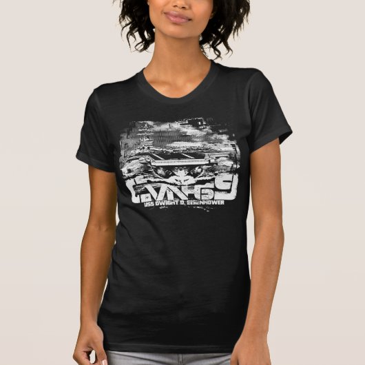 航空母艦ドワイトD.アイゼンハワーTシャツ Tシャツ (正面)