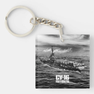 航空母艦レキシントンアイフキーチェーン キーホルダー