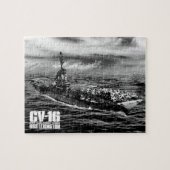 航空母艦レキシントン富士パズル ジグソーパズル (横)