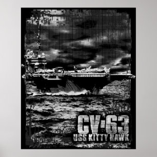 航空母艦子猫ホーク ポスター