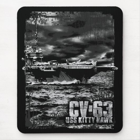 航空母艦子猫ホーク マウスパッド (正面)