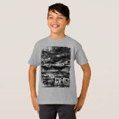 航空母艦子猫ホーク Tシャツ (正面フル)