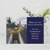 航空母艦飛行デッキ 招待状 (スタンド正面)