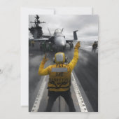 航空母艦飛行デッキ 招待状 (裏面)