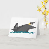 航空母艦 カード (黄色い花)