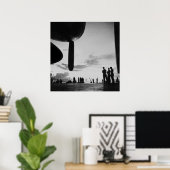 航空母艦， 1940s ポスター (ホームオフィス)