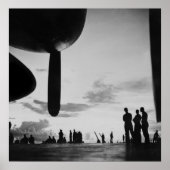 航空母艦， 1940s ポスター (正面)