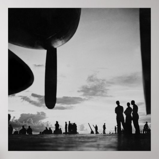 航空母艦， 1940s ポスター (正面)