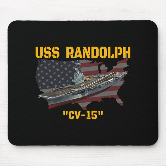 航空母艦 USS ランドルフ CV-15 退役軍人の日 F マウスパッド (正面)