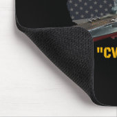 航空母艦UssティコンデロガCvs-14退役軍人D マウスパッド (コーナー)