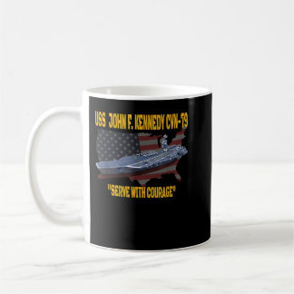 航空母艦USS John F. Kennedy CVN79退役軍人 コーヒーマグカップ