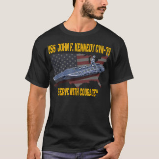 航空母艦USS John F. Kennedy CVN 79ベテラ Tシャツ