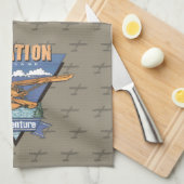 航空水上飛行機の冒険 キッチンタオル (四つ折り)