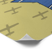 航空水上飛行機の冒険 ポスター (角)