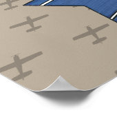 航空水上飛行機の冒険 ポスター (角)