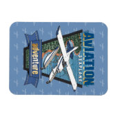 航空水上飛行機の冒険 マグネット (横)