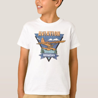 航空水上飛行機の冒険 Tシャツ