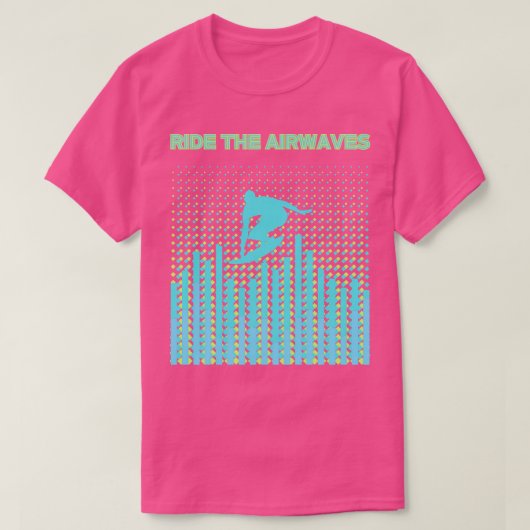 航空波の緑の海のTシャツに乗る Tシャツ (デザイン正面)