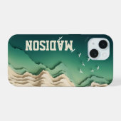 航空海岸の鳥iPhoneケース iPhone 15ケース (裏面横)