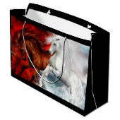 航空消防の馬抱き枕 ラージペーパーバッグ (裏面アングル)