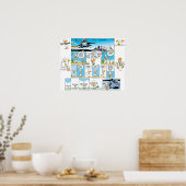 航空漫画ポスター ポスター (キッチン)