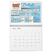 航空漫画12カ月暦 カレンダー (1月 2026)