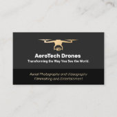 航空無人機の撮影・映像撮影サービス 名刺 (正面)