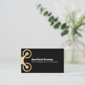 航空無人機の撮影・映像撮影会社 名刺 (スタンド正面)