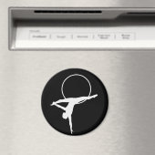 航空環フープ磁石 – 白黒 マグネット (インサイチュ (食洗機))