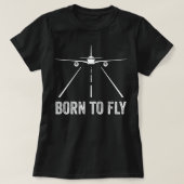 航空生まれの飛行 Tシャツ (デザイン正面)