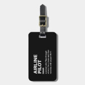 航空笑わされるパイロット定義 ラゲッジタグ (正面縦)