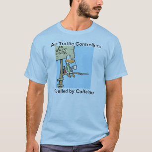 航空管制のおもしろいなコーヒーワイシャツ Tシャツ