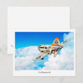 航空絵葉書「F-4幻II」 ポストカード (正面/裏面)