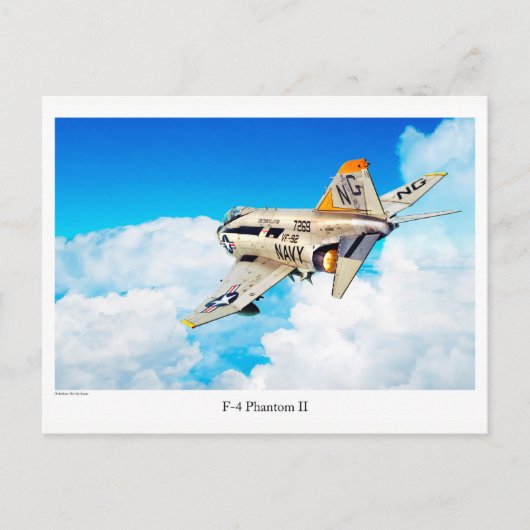 航空絵葉書「F-4幻II」 ポストカード (正面)