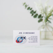 航空維持の整備士の名刺 名刺 (スタンド正面)