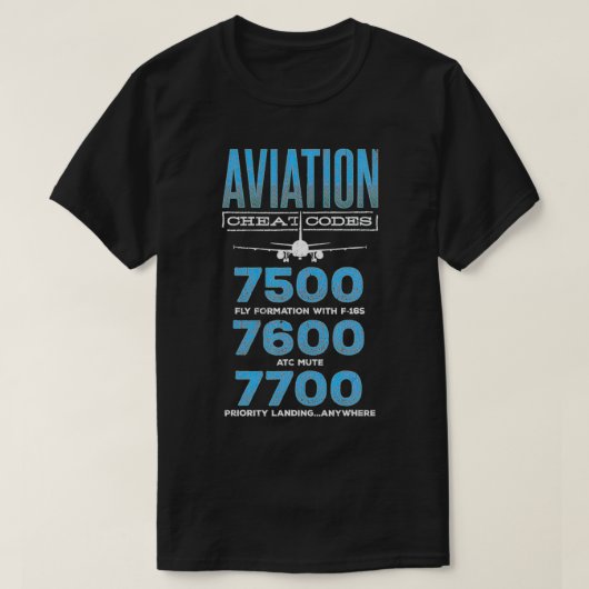 航空胸部符号パイロット Tシャツ (デザイン正面)