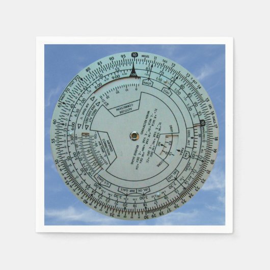 航空航法電子計算機 スタンダードカクテルナプキン (正面)