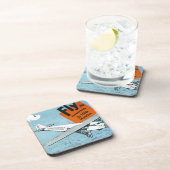 航空航空機の空気を広告するコースターのヴィンテージ コースター (右側)