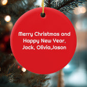 航空航空機写真クリスマスサーパーソナライズされたー セラミックオーナメント