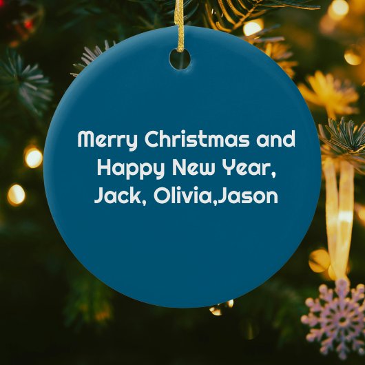 航空航空機写真クリスマスパーソナライズされた セラミックオーナメント