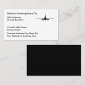 航空航空機検査業者名刺 名刺 (正面/裏面)