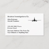 航空航空機検査業者名刺 名刺 (正面)
