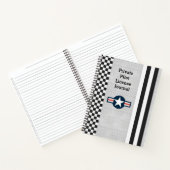 航空航空機民間パイロット又空白のはライニング ノートブック (内部)