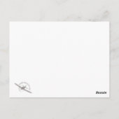 航空芸術はがき「Dewoitine D.520」 ポストカード (裏面)