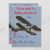 航空芸術スケールRCモデ飛んでいるルによる。 招待状 (正面/裏面)