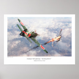 航空芸術ポスター「中島Ki-84疾風フランク」 ポスター