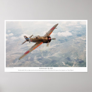 航空芸術ポスター「川崎機100」 ポスター
