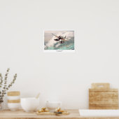 航空芸術ポスター「零式水上偵察機愛知E13Aジェイク」 ポスター (キッチン)