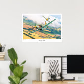 航空芸術ポスター「Dewoitine D.520」 ポスター (ホームオフィス)